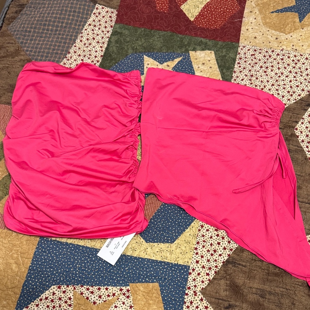 Vibrant Pink Two-Piece Set